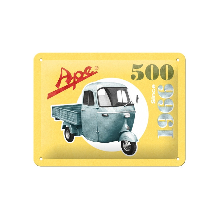 Tolles Ape 500 Blechschild 15x20 cm Top Qualität