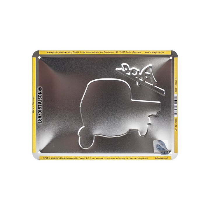 Tolles Ape 500 Blechschild 15x20 cm Top Qualität