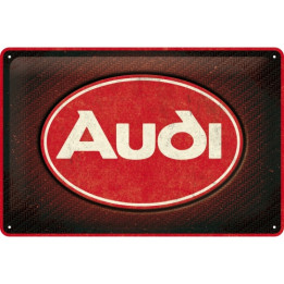 Tolles Blechschild mit Audi Logo 30x20 cm Top Qualität Nostalgic-Art
