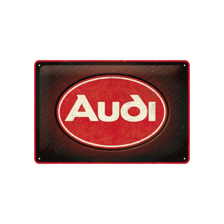 Tolles Blechschild mit Audi Logo 30x20 cm Top Qualität Nostalgic-Art