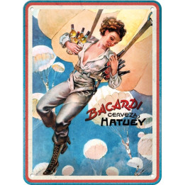 Tolles Bacardi Blechschild Pin Up Girl - Nostalgic-Art günstig kaufen