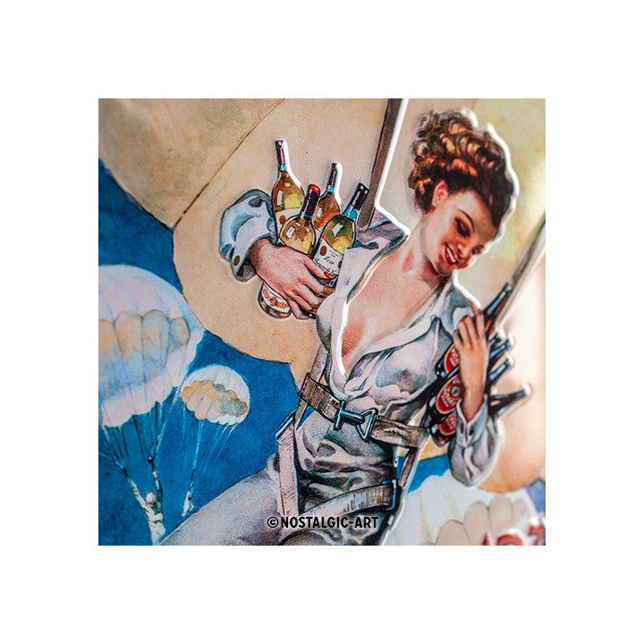 Tolles Bacardi Blechschild Pin Up Girl - Nostalgic-Art günstig kaufen