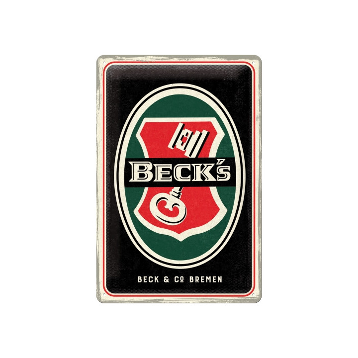 Tolles Beck´s Blechschild 20x30 cm - Nostalgic-Art