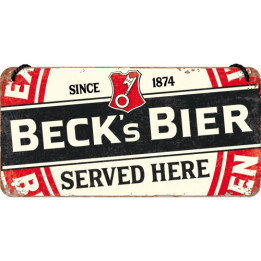 Hochwertiges Becks Bier Hängeschild Nostalgic Art