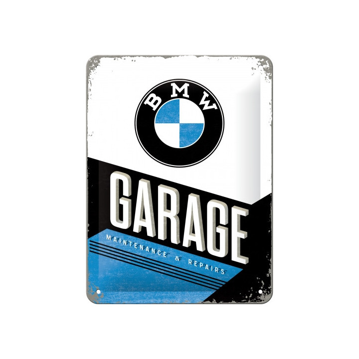 Blechschild BMW Garage 15x20 cm Nostalgic-Art