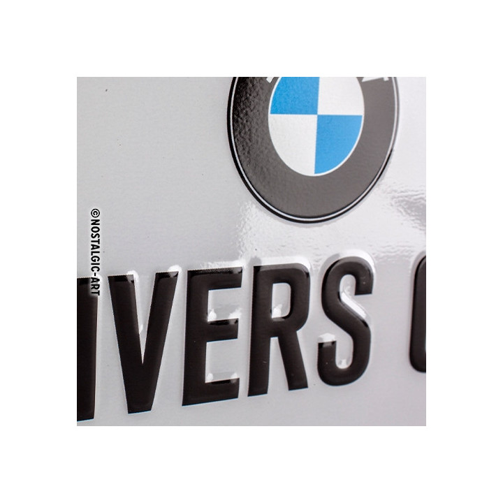 Hochwertiges BMW Drivers Only Hängeschild 20x10 cm Nostalgic Art
