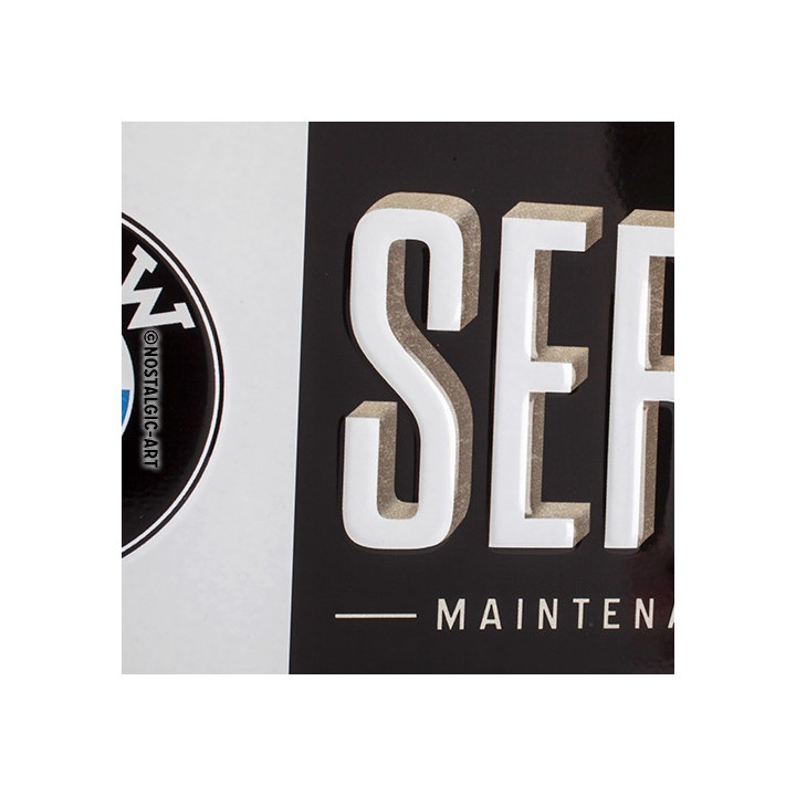 Hochwertiges BMW Service Hängeschild 20x10 cm Nostalgic
