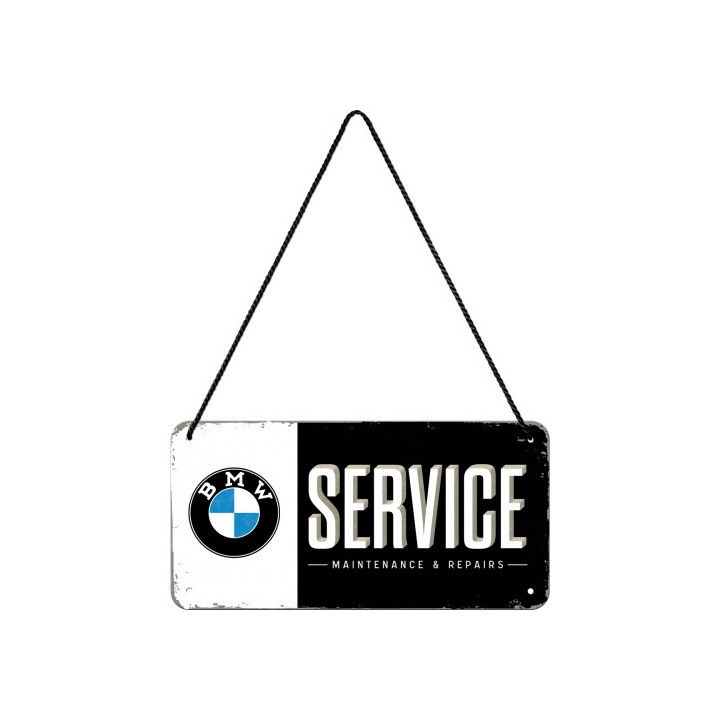 Hochwertiges BMW Service Hängeschild 20x10 cm Nostalgic