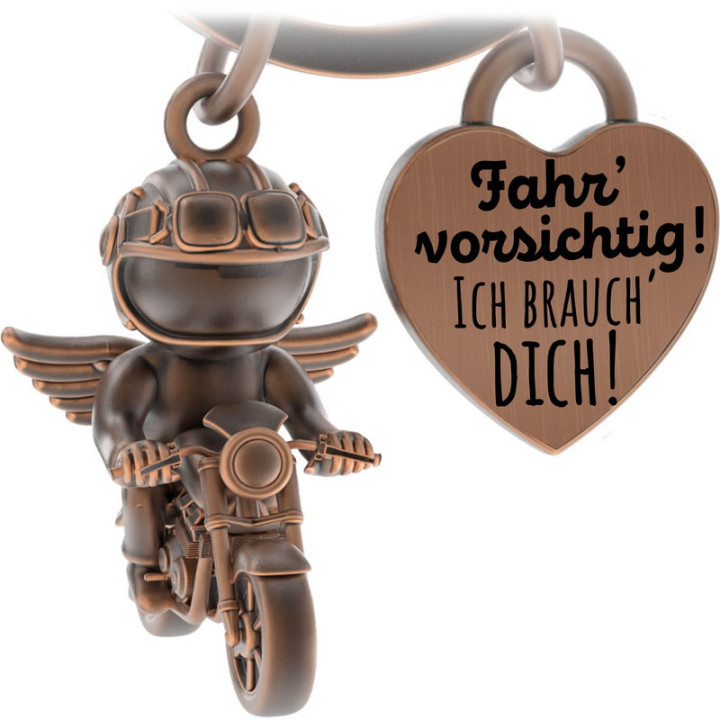 Motorrad Schlüsselanhänger Biker Chris – Dein Schutzengel auf zwei Rädern