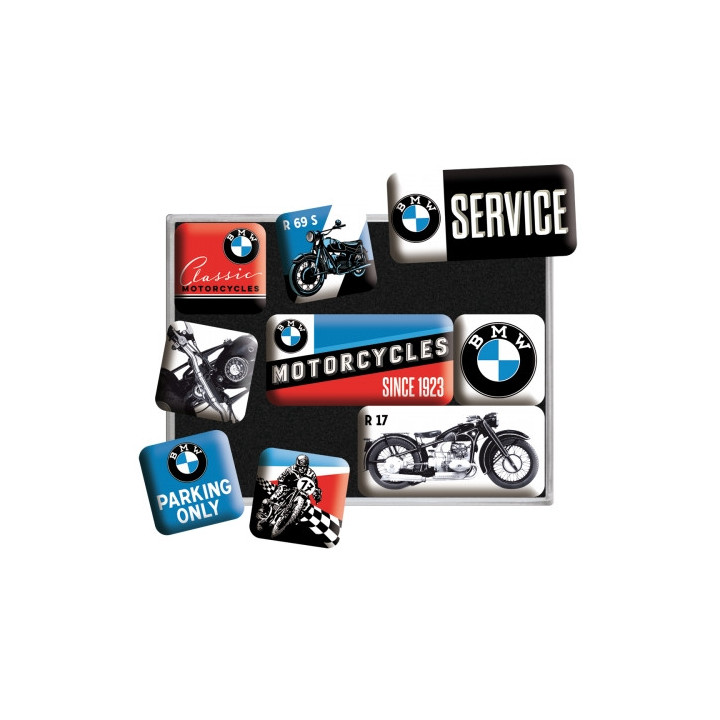 Tolles BMW Motorräder Magnet-Set - Nostalgic-Art Online günstig kaufen
