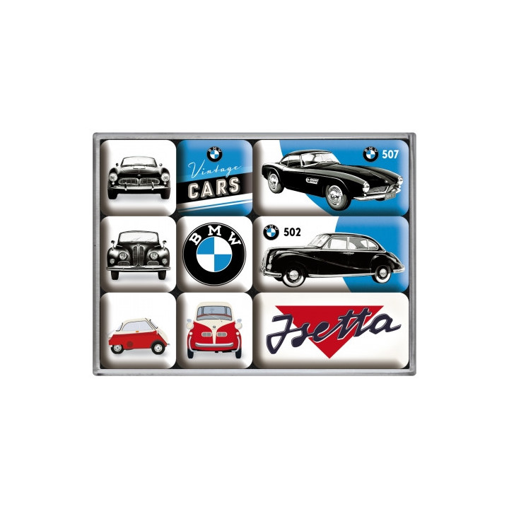 Tolles BMW Cars Magnet-Set - Nostalgic-Art Online günstiger bestellen